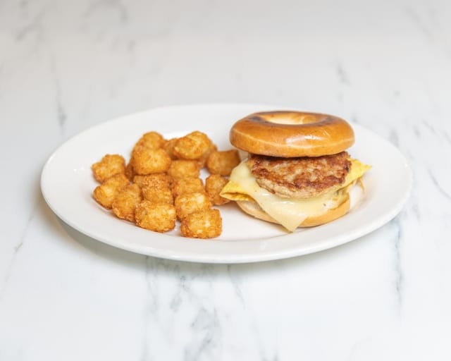 Sausage, Egg & Cheese Bagel.