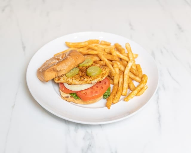 Blackened Chicken Sandwich.