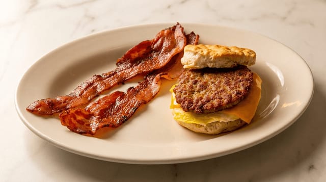 Sausage, Egg & Cheese Biscuit.