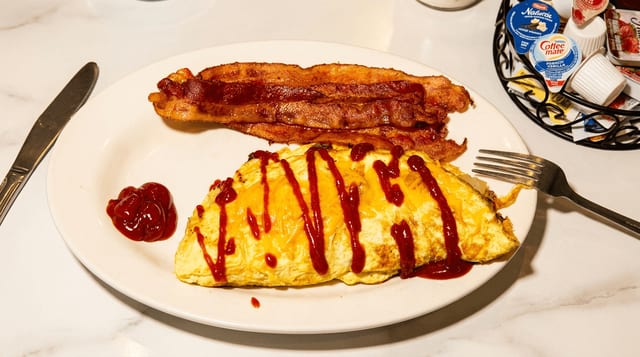 Steak Omelette.